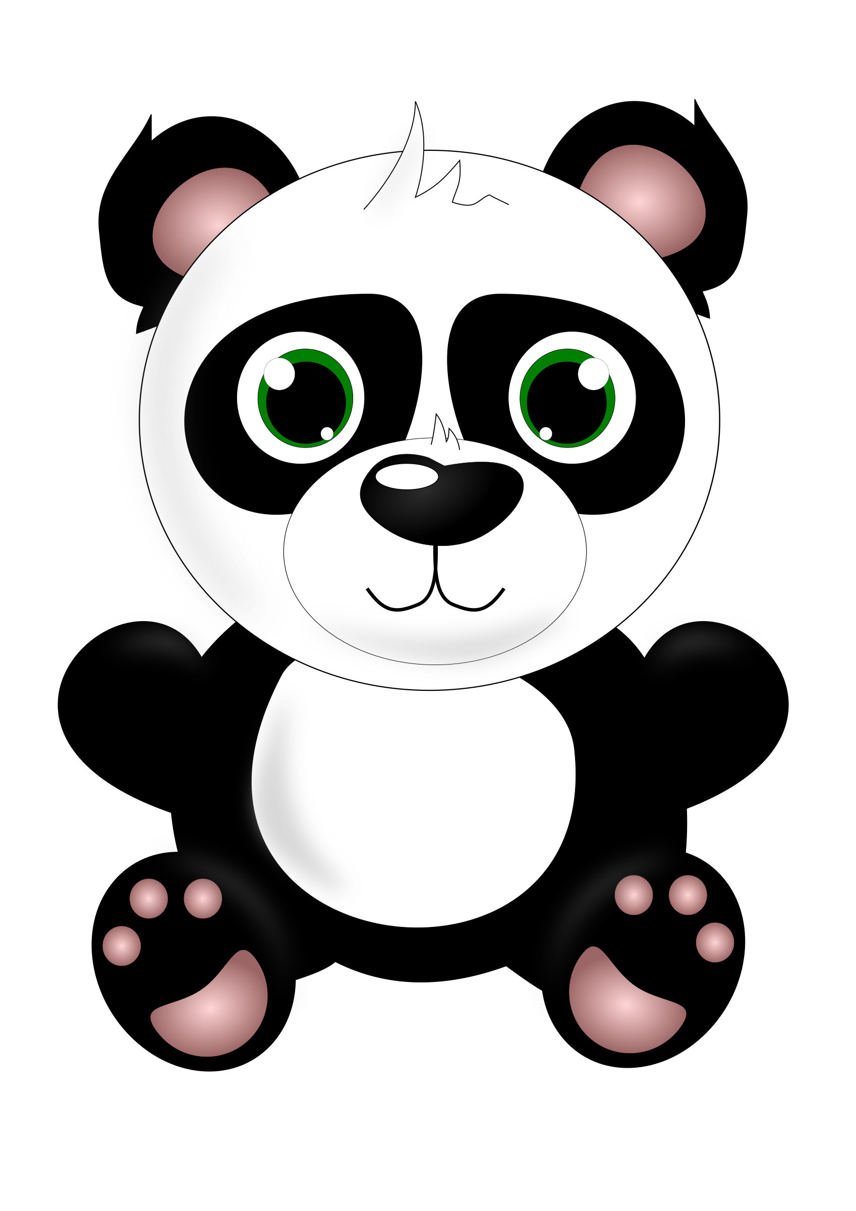 Download Cute Panda Png Pic Cute Panda Clipart Transparent Png Png Riset