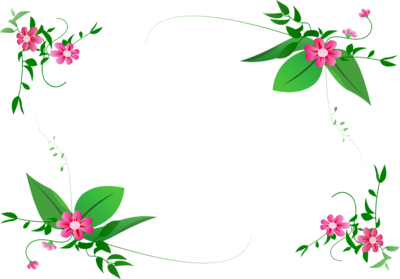 Bingkai Bunga PNG Gambar Latar Belakang