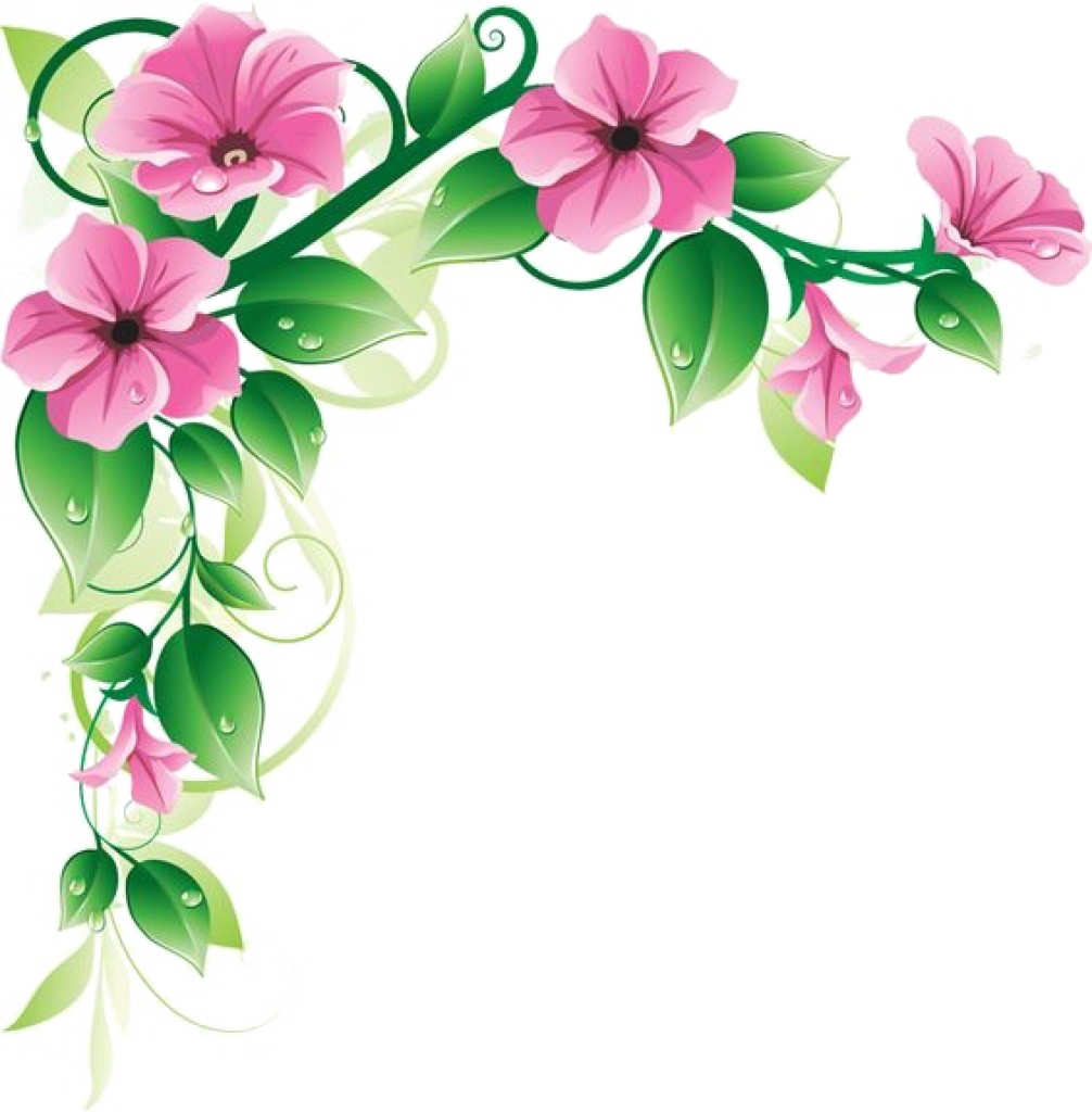 Bingkai bunga PNG Pic