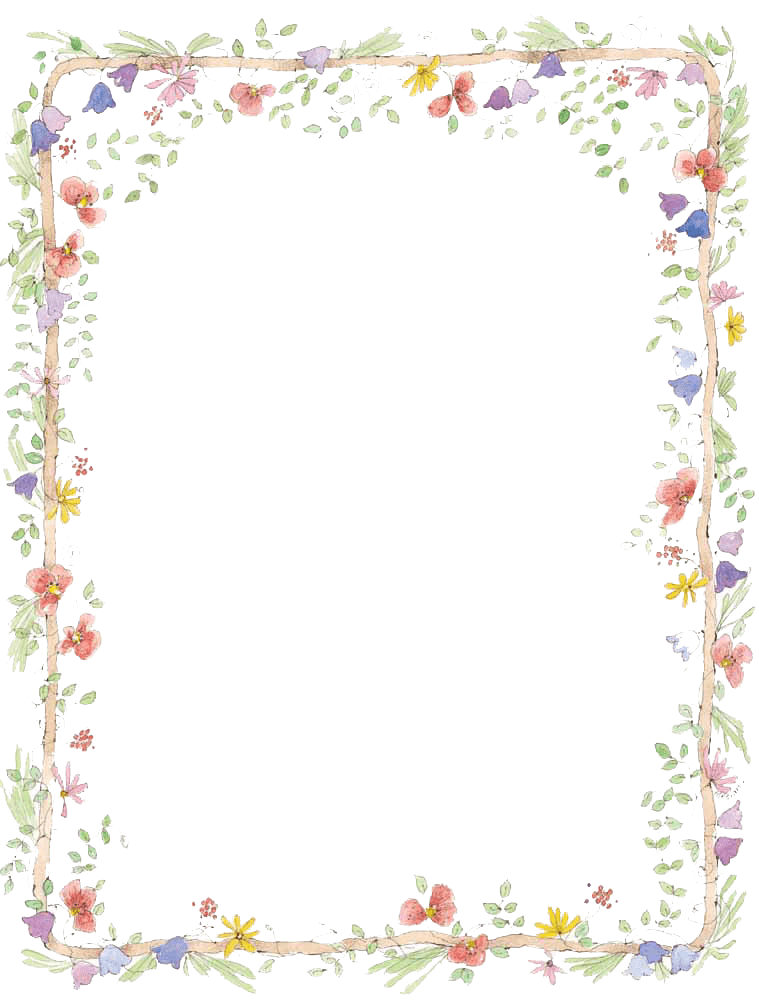 Imagem transparente de quadro de flor PNG