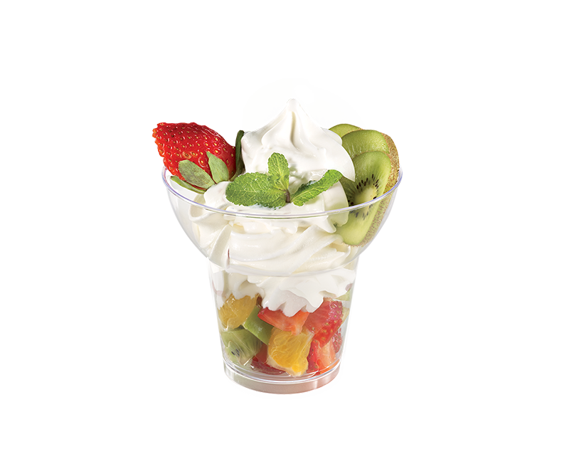 Fruit Salad With Ice Cream PNG Download Image