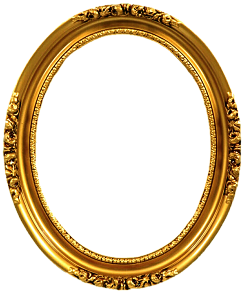 Gouden spiegel frame PNG achtergrondafbeelding