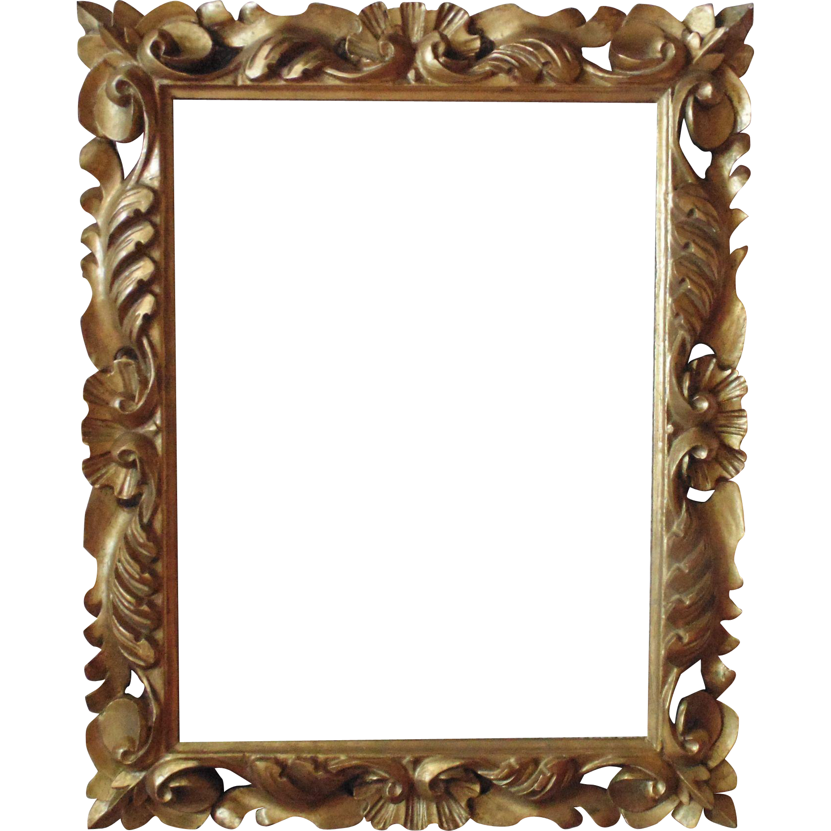 Gouden spiegel frame PNG Foto