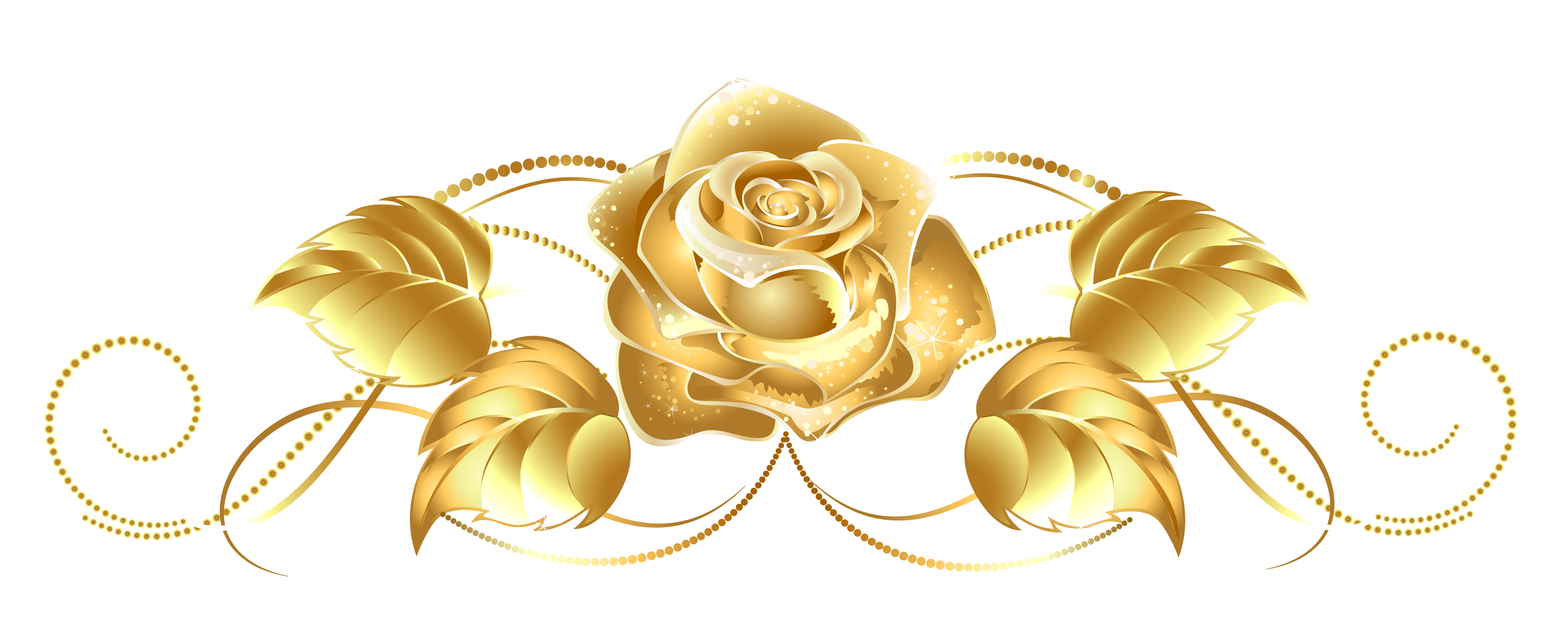 Golden Rose Gratis PNG-Afbeelding