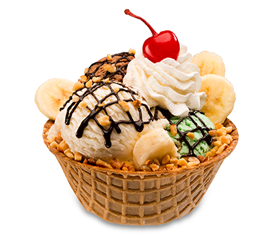Ice Cream Waffle Free PNG Image