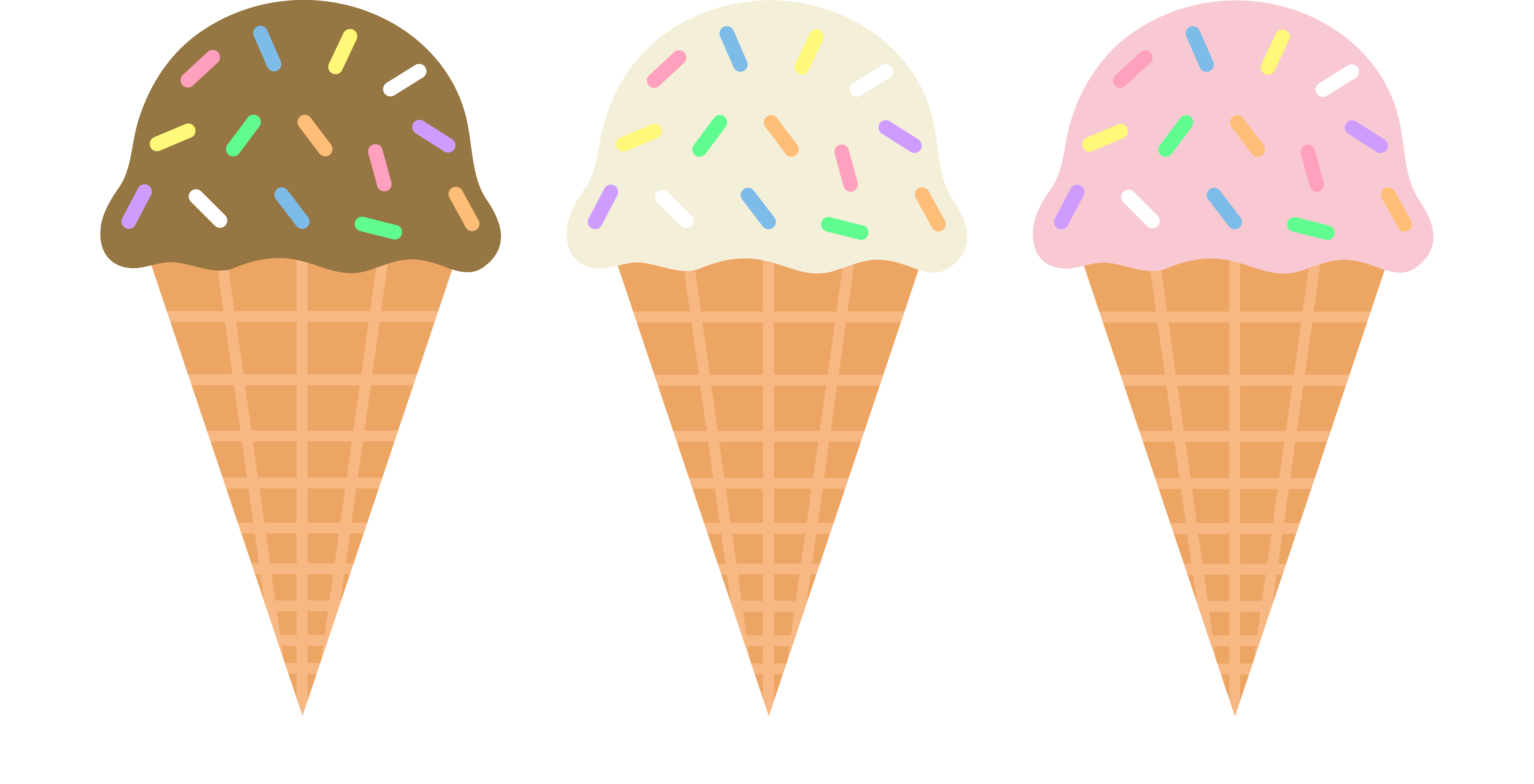 Ice Cream Waffle PNG Picture