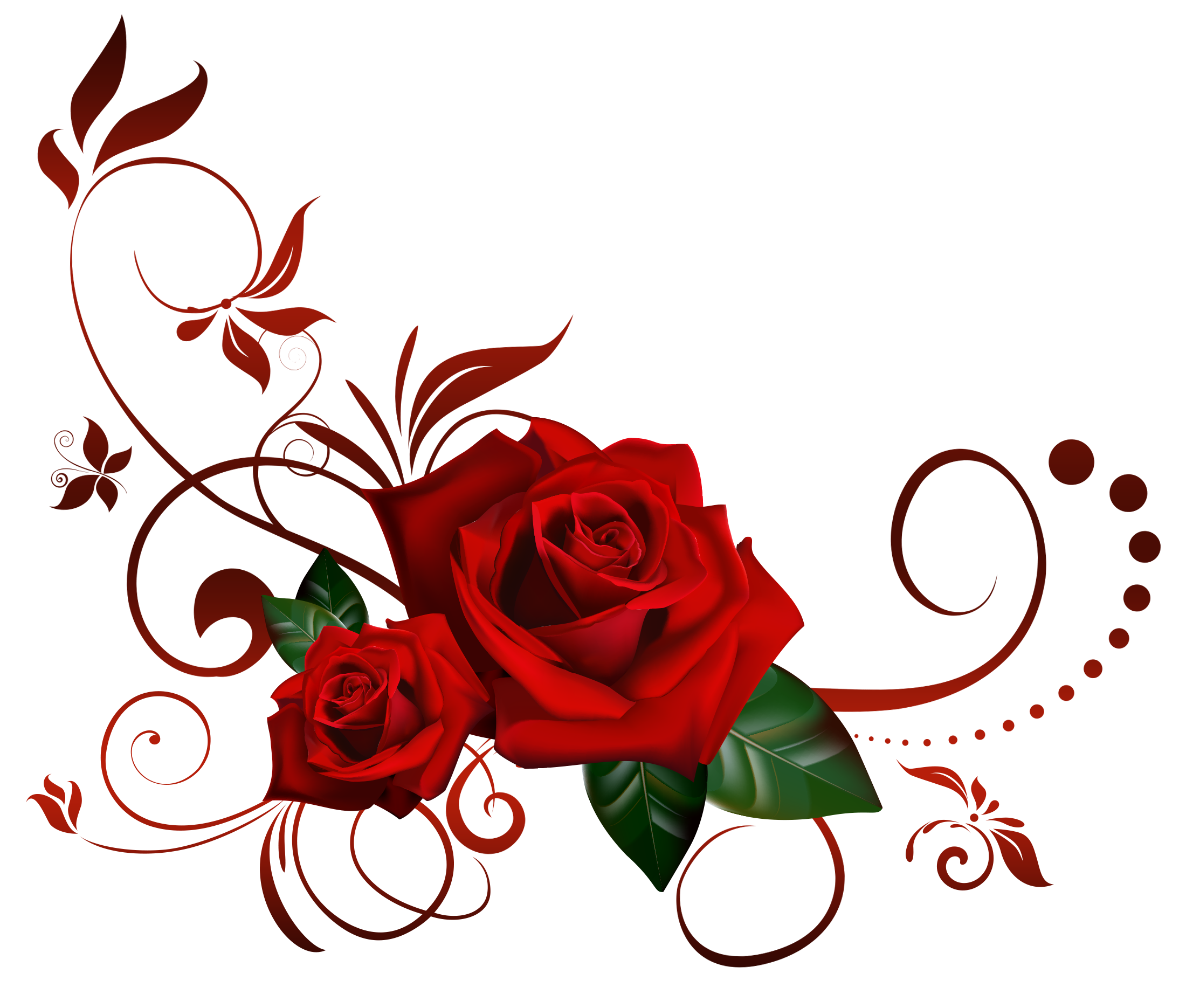 Valentines Day Roses Image Transparente