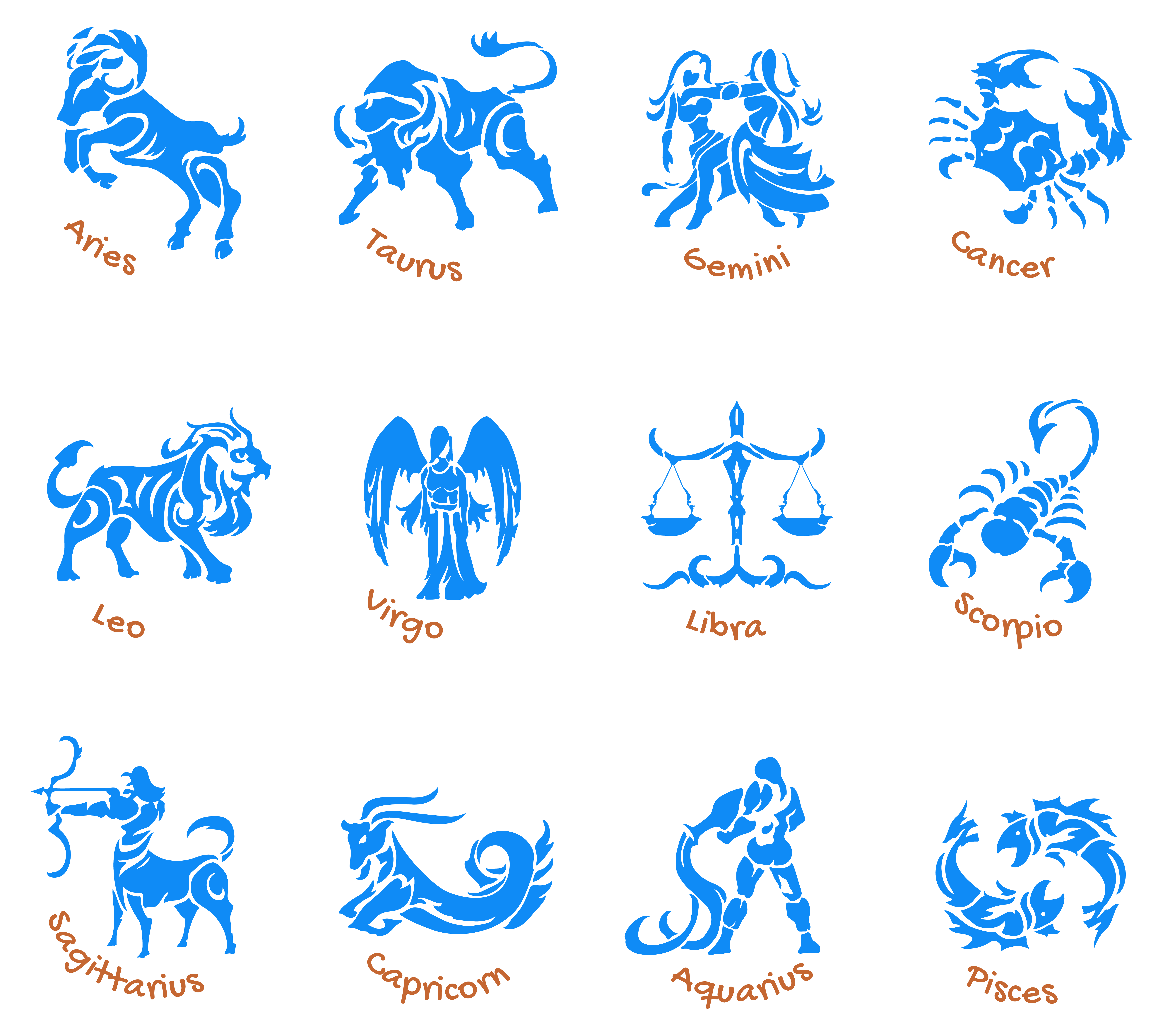 Zodiac Sign Symbols PNG