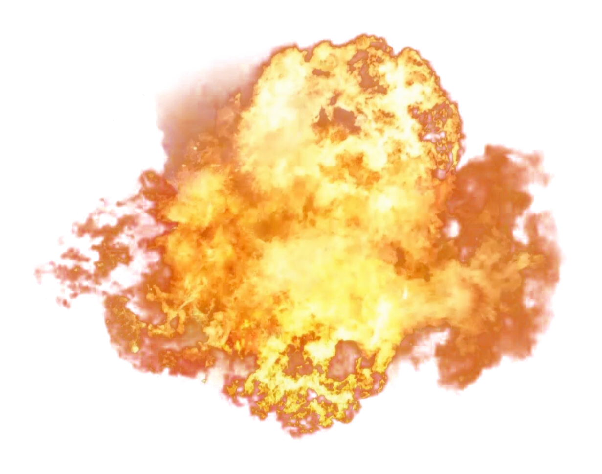 Bomba explota el fondo Transparente de la imagen PNG