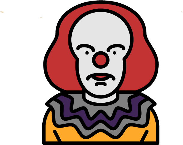 Clown neus Transparant Beeld