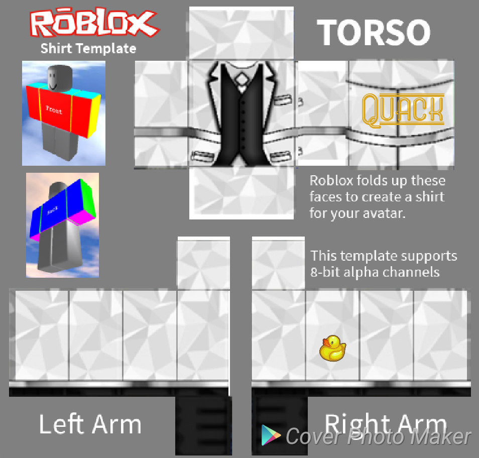 Cool Roblox Shirt Template PNG Image