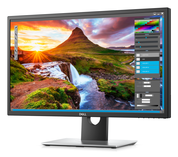 Dell Ultrasharp Monitor PNG Gambar Transparan