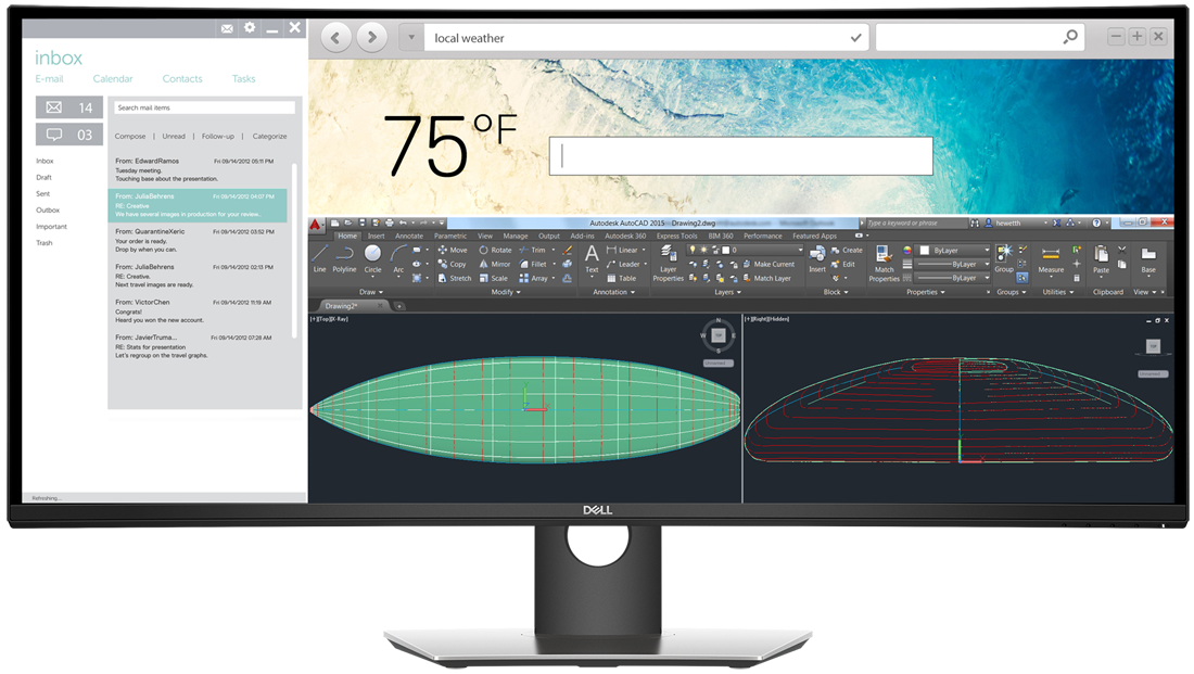 Dell ultrasharp monitor Gambar Transparan PNG