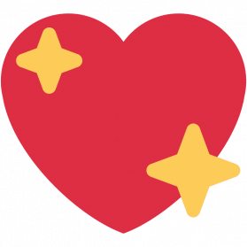 Direct Download Twitter Emoji Heart PNG Image Transparent | PNG Arts