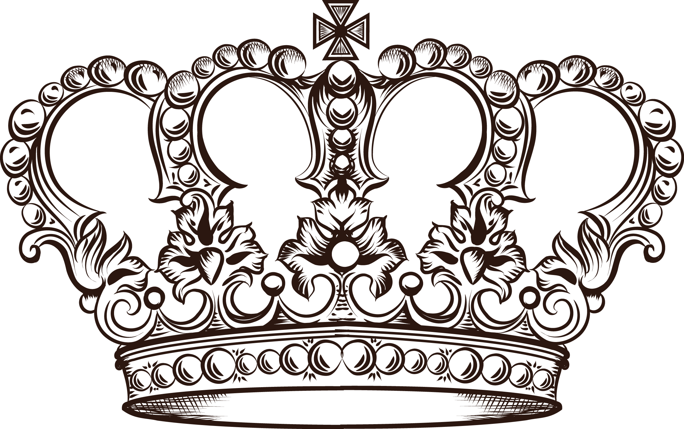 Женская корона на прозрачном фоне