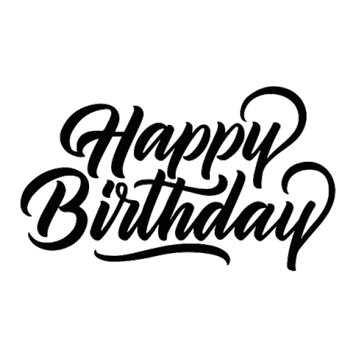 Vector Font Happy Birthday PNG Background Image | PNG Arts