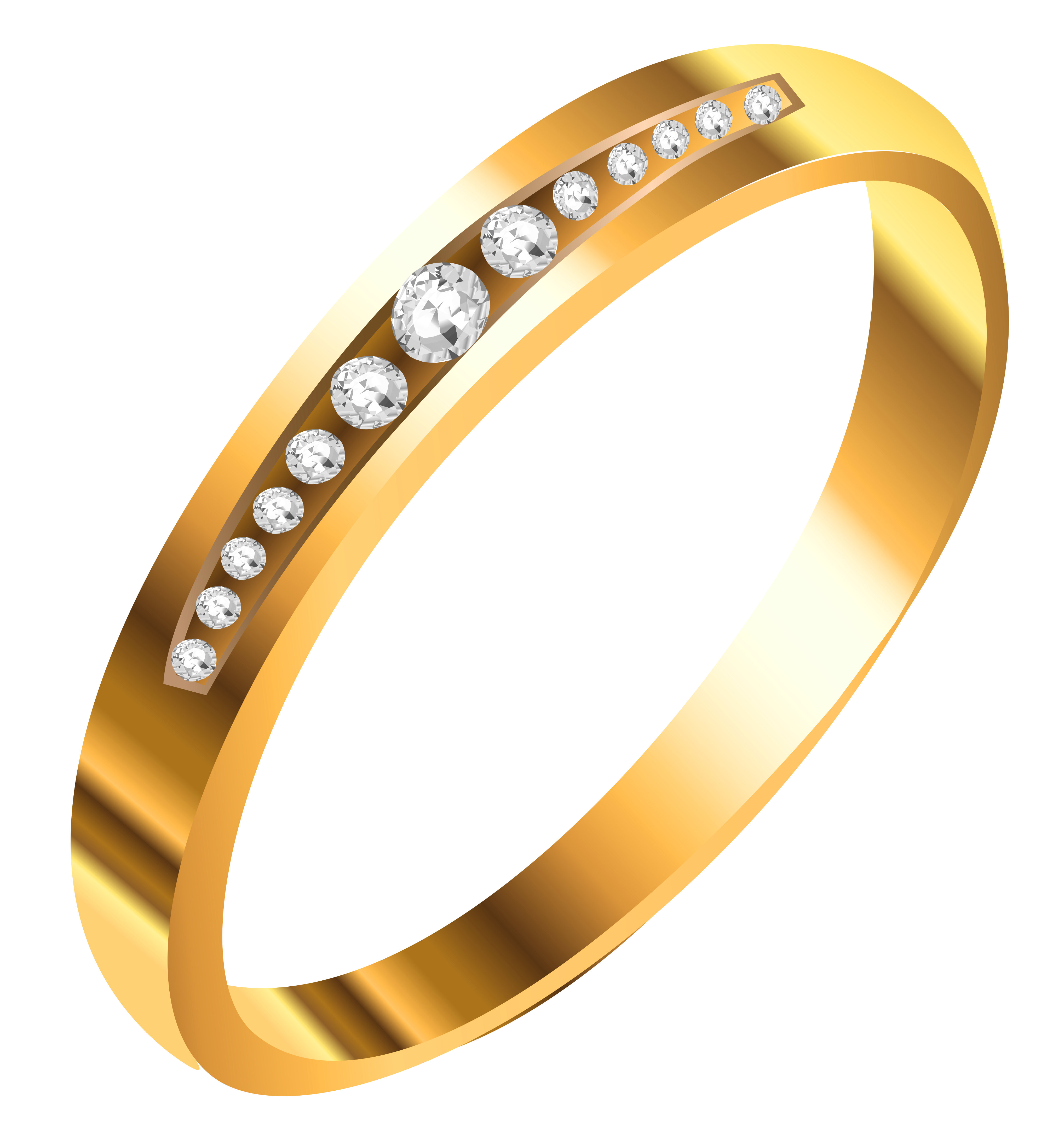 Adornment anello dorato PNG Pic