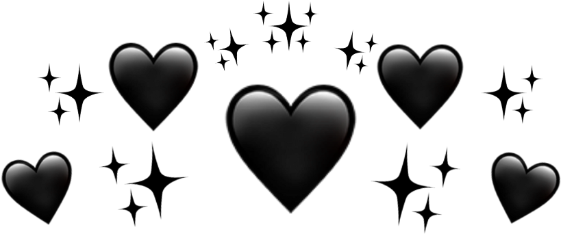 Image coeur noir PNG image Transparente