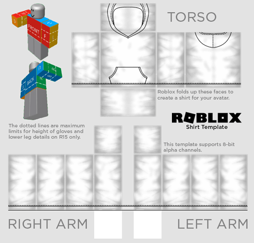 Roblox Shirt Template Transparent Hoodie Images and Photos finder