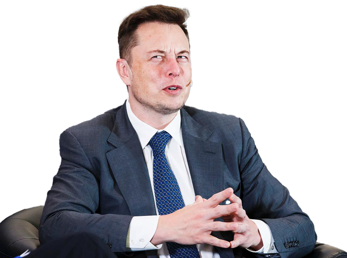 Elon Musk 투명한 이미지