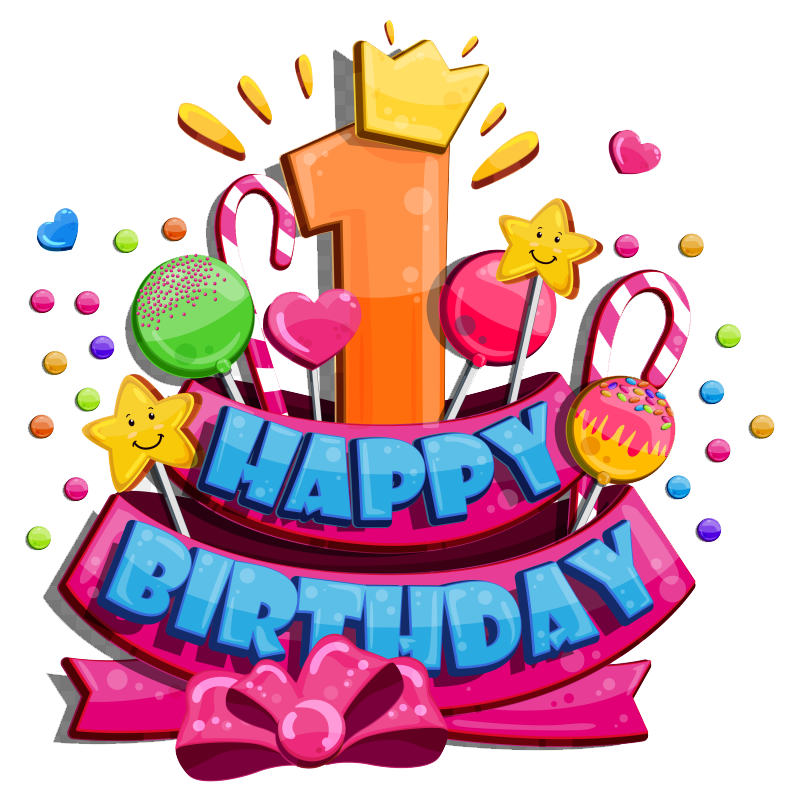 First Birthday PNG Image Transparent Background | PNG Arts