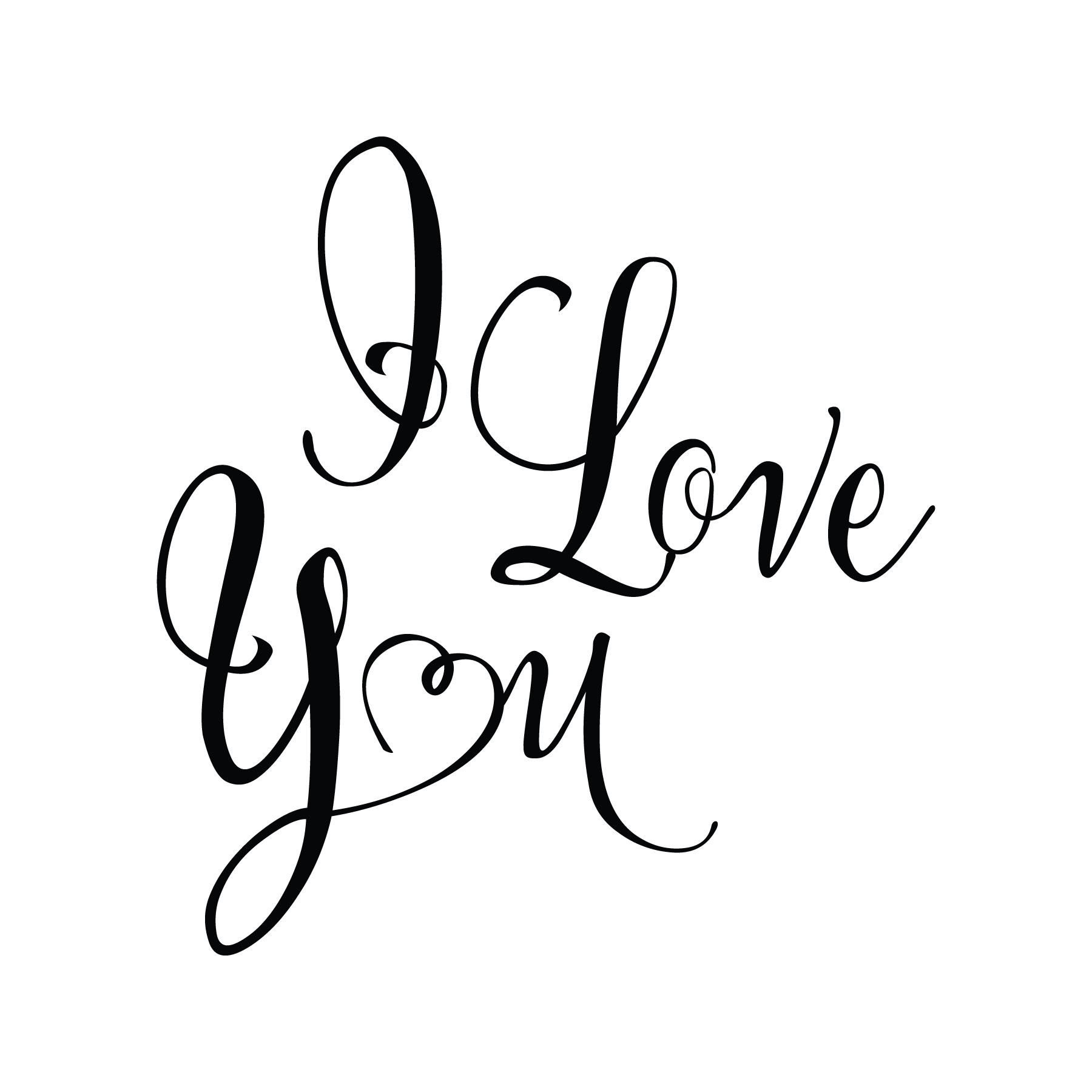 I Love You Cursive Free PNG Image PNG Arts