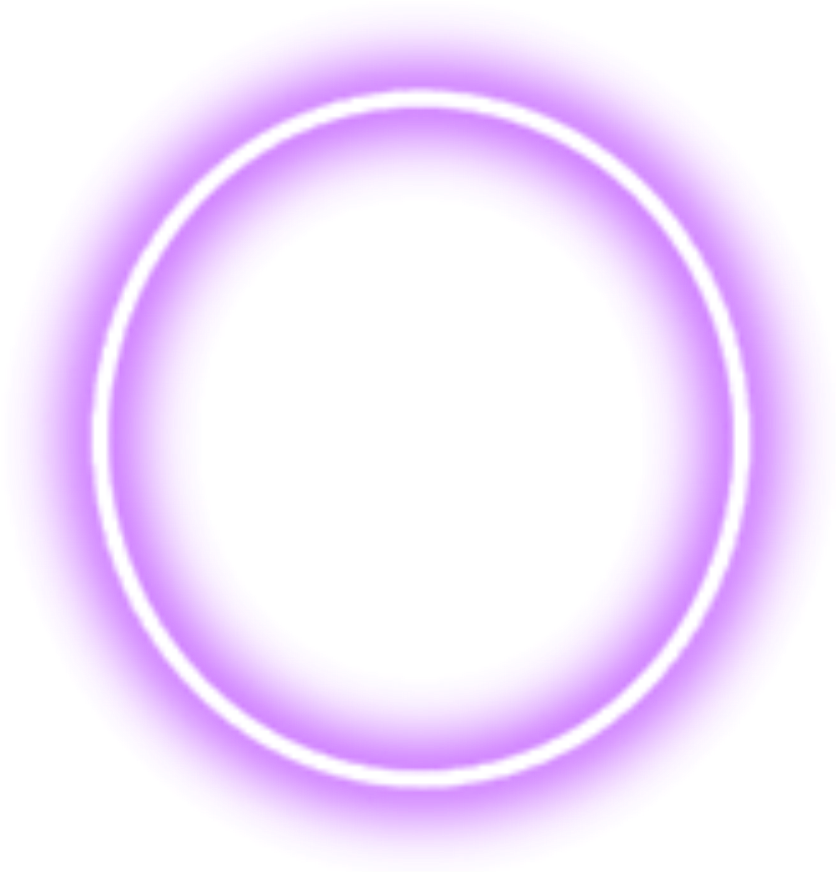 Immagine Trasparente anello di bagliore al neon