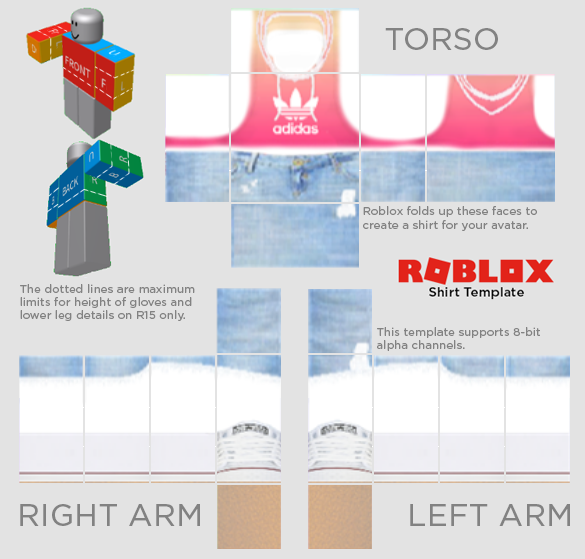 Image Result For Roblox Shirts And Pants - Girls Shirt Template Roblox -  585x559 PNG Download - PNGkit