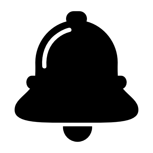 Silhouette YouTube Bell icon Icône GRATUIt PNG image