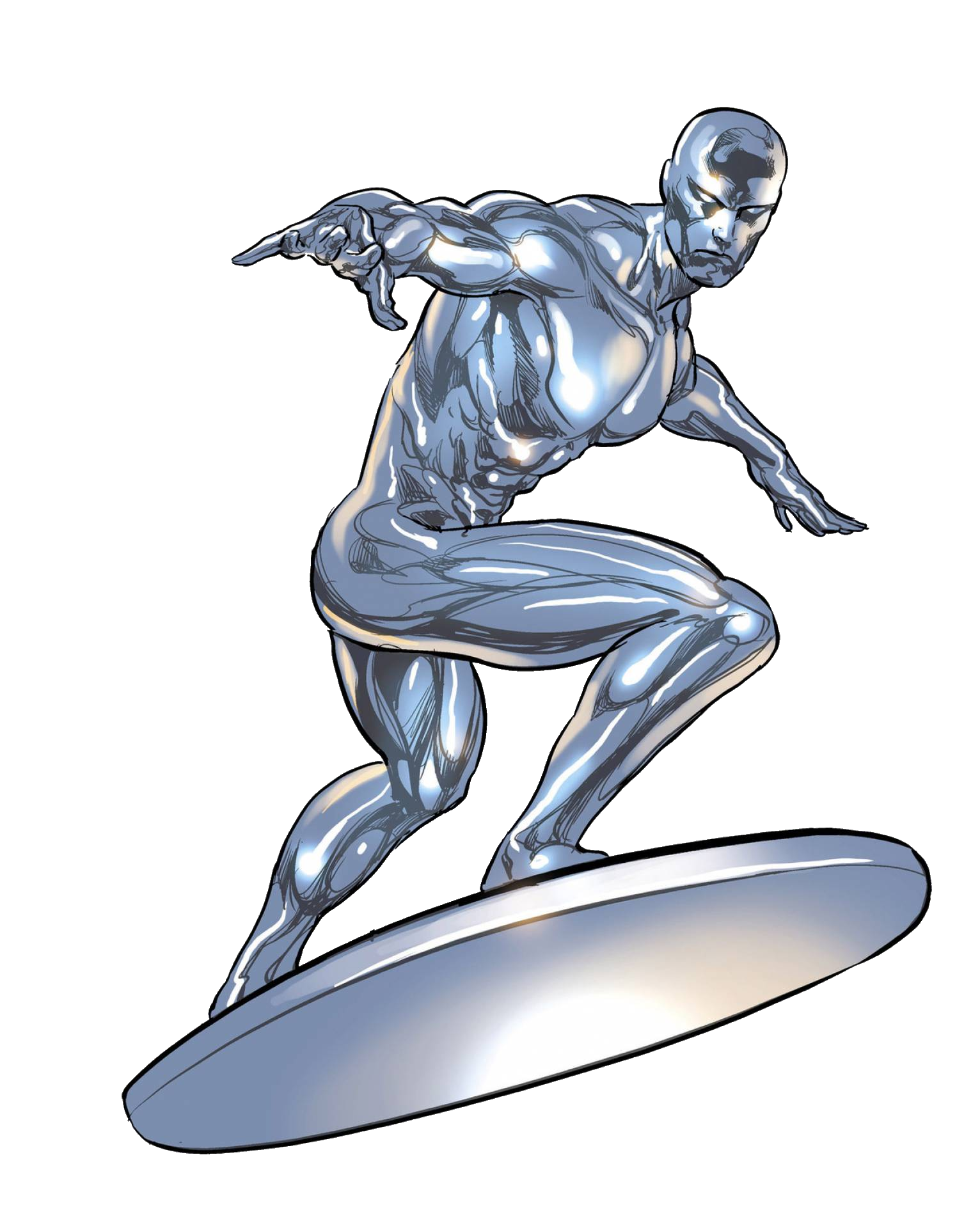 Gümüş sörfçü ücretsiz PNG Görüntüsü