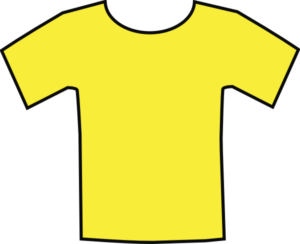 템플릿 노란색 티셔츠 PNG 투명 이미지