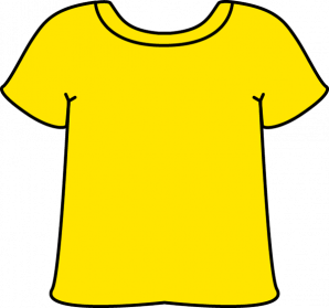 Template Yellow T-Shirt Transparent Image