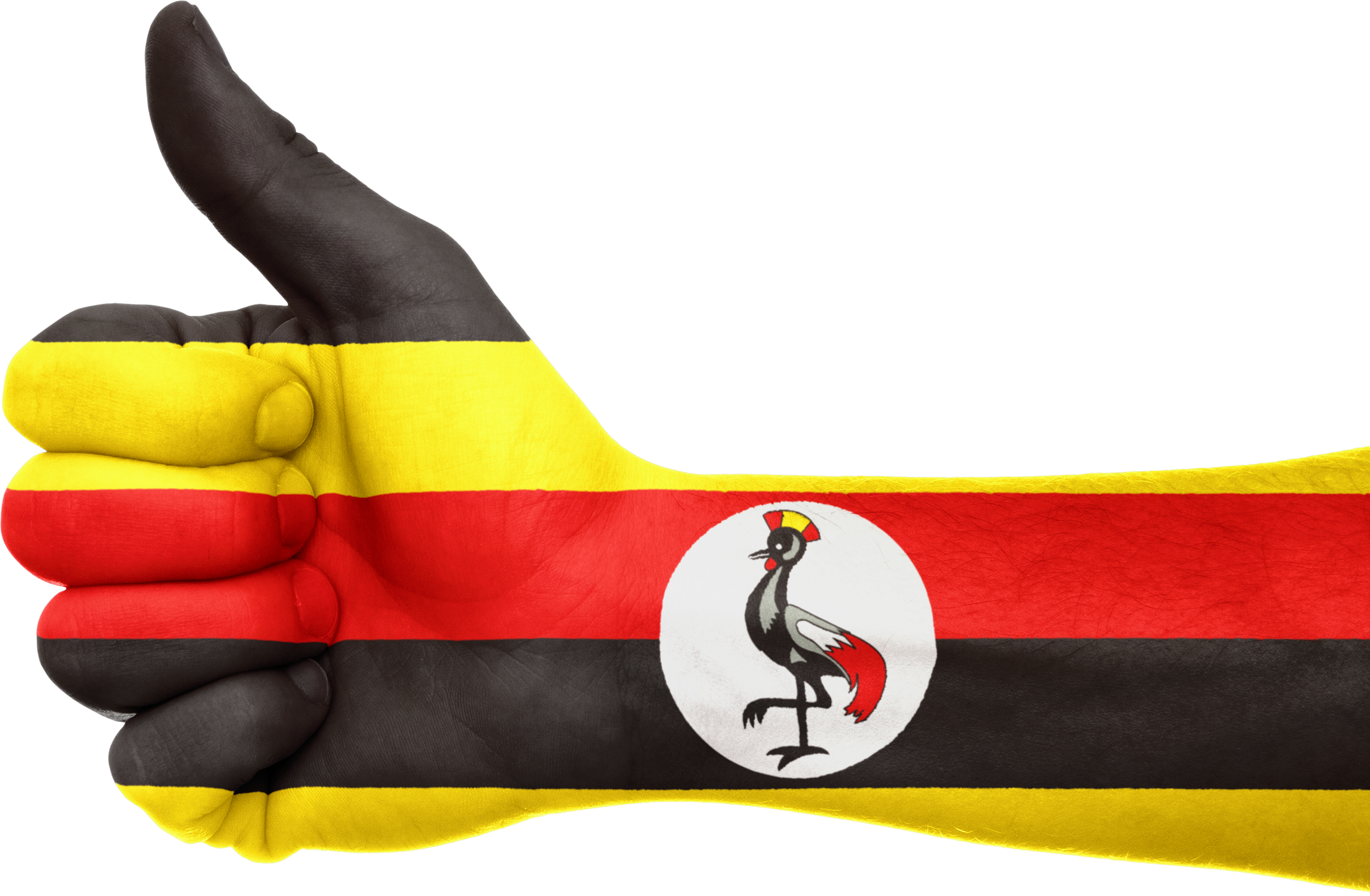 Uganda bayrağı PNG Görüntü arka plan