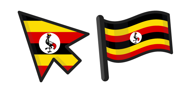 Uganda bayrağı PNG Görüntüsü