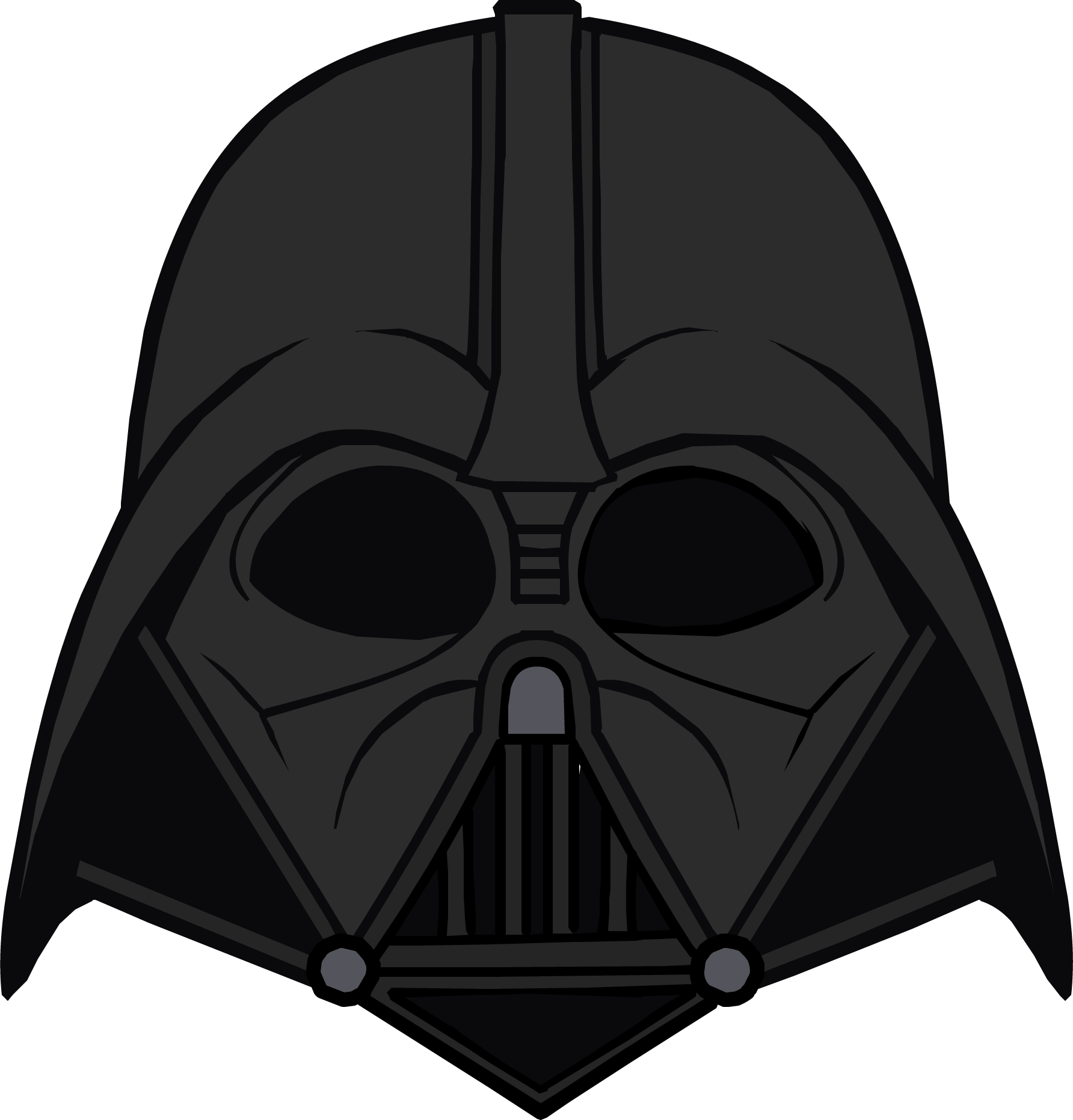 Vector Darth Vader capacete PNG imagem fundo