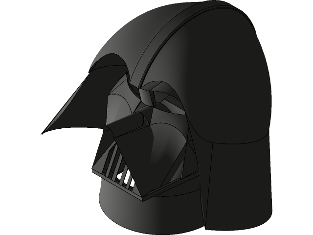 Vector Darth Vader capacete PNG imagem