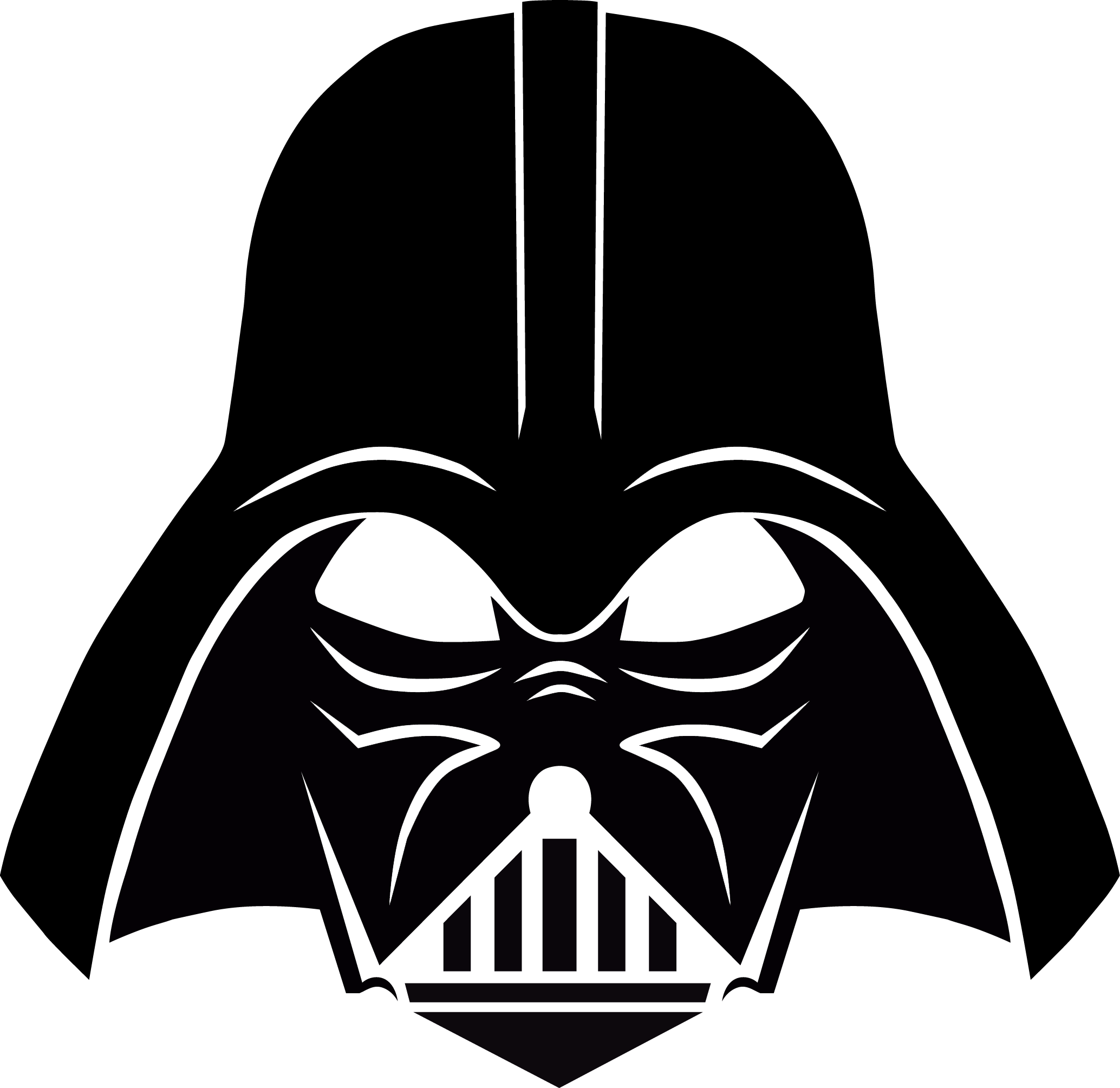 Vector Darth Vader capacete PNG imagem transparente