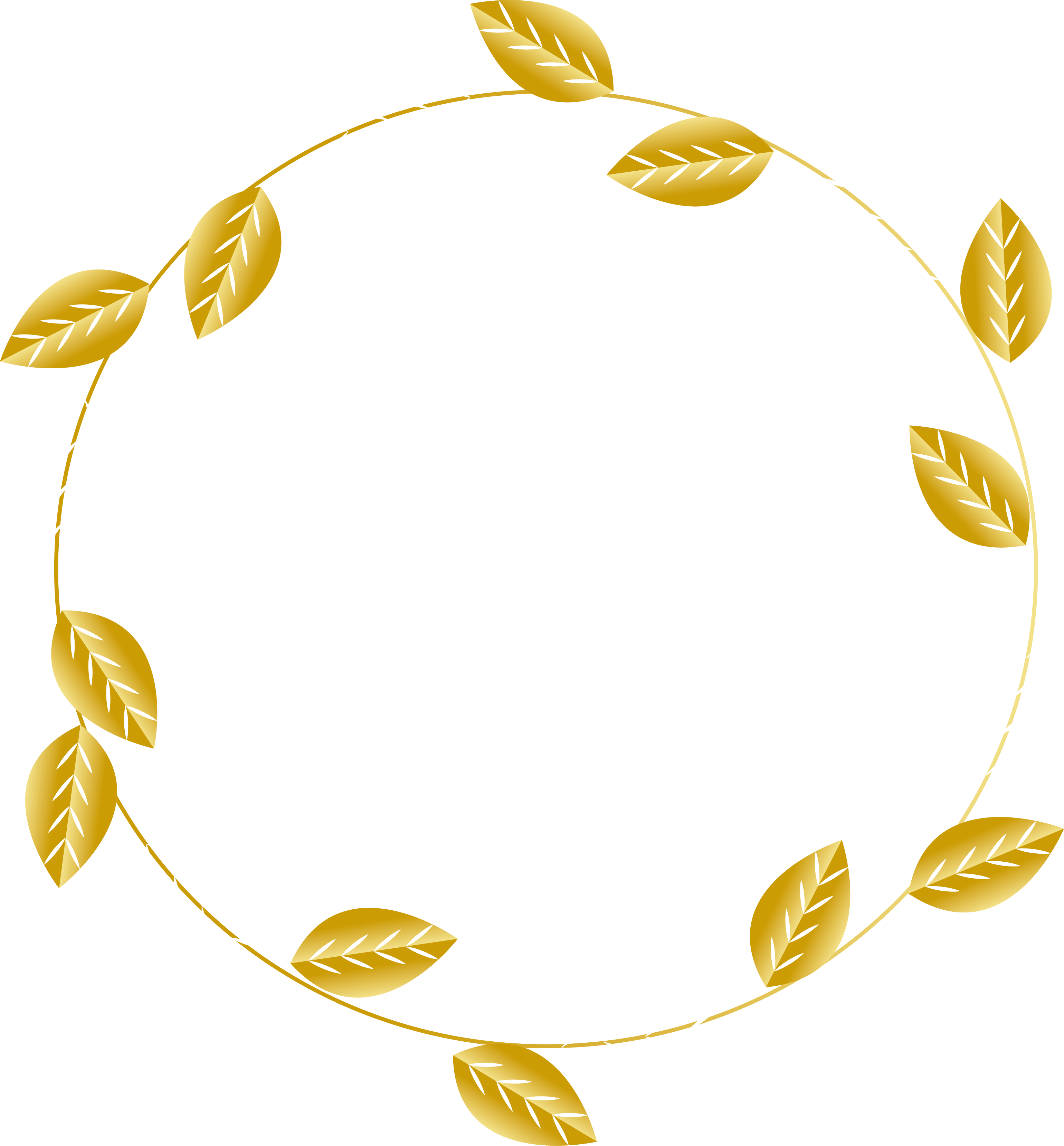Vector Golden Circle PNG Baixar Imagem