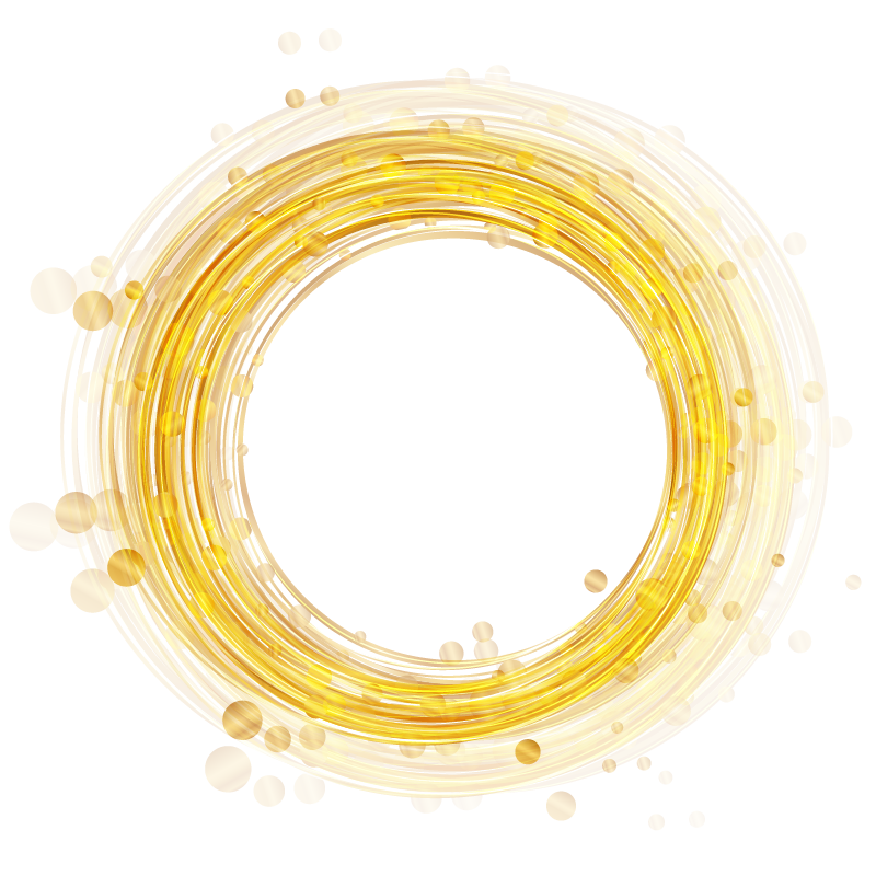 Vector Golden Circle PNG Free Download