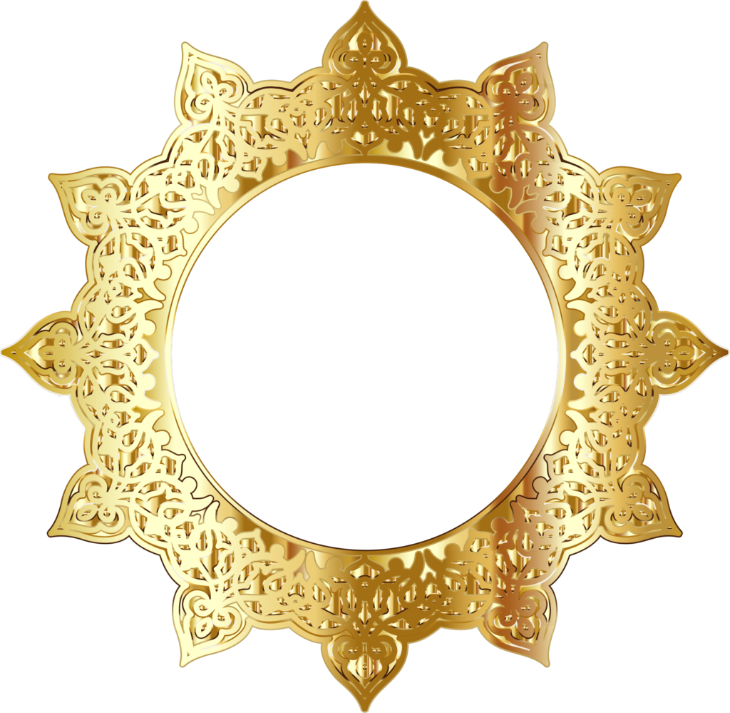 Vector dourado círculo PNG imagem de alta qualidade