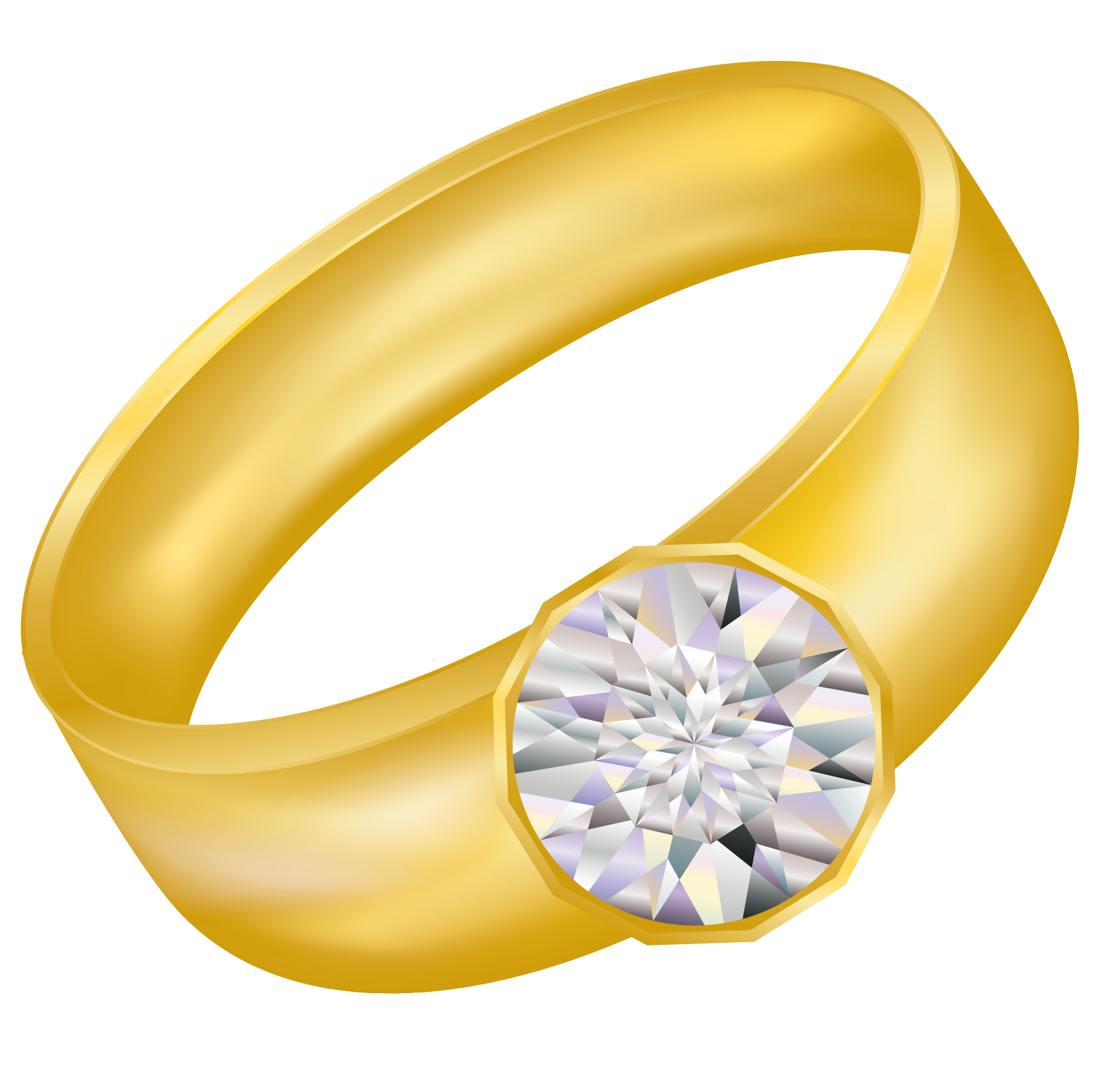 Vector Golden Ring PNG Immagine di alta qualità