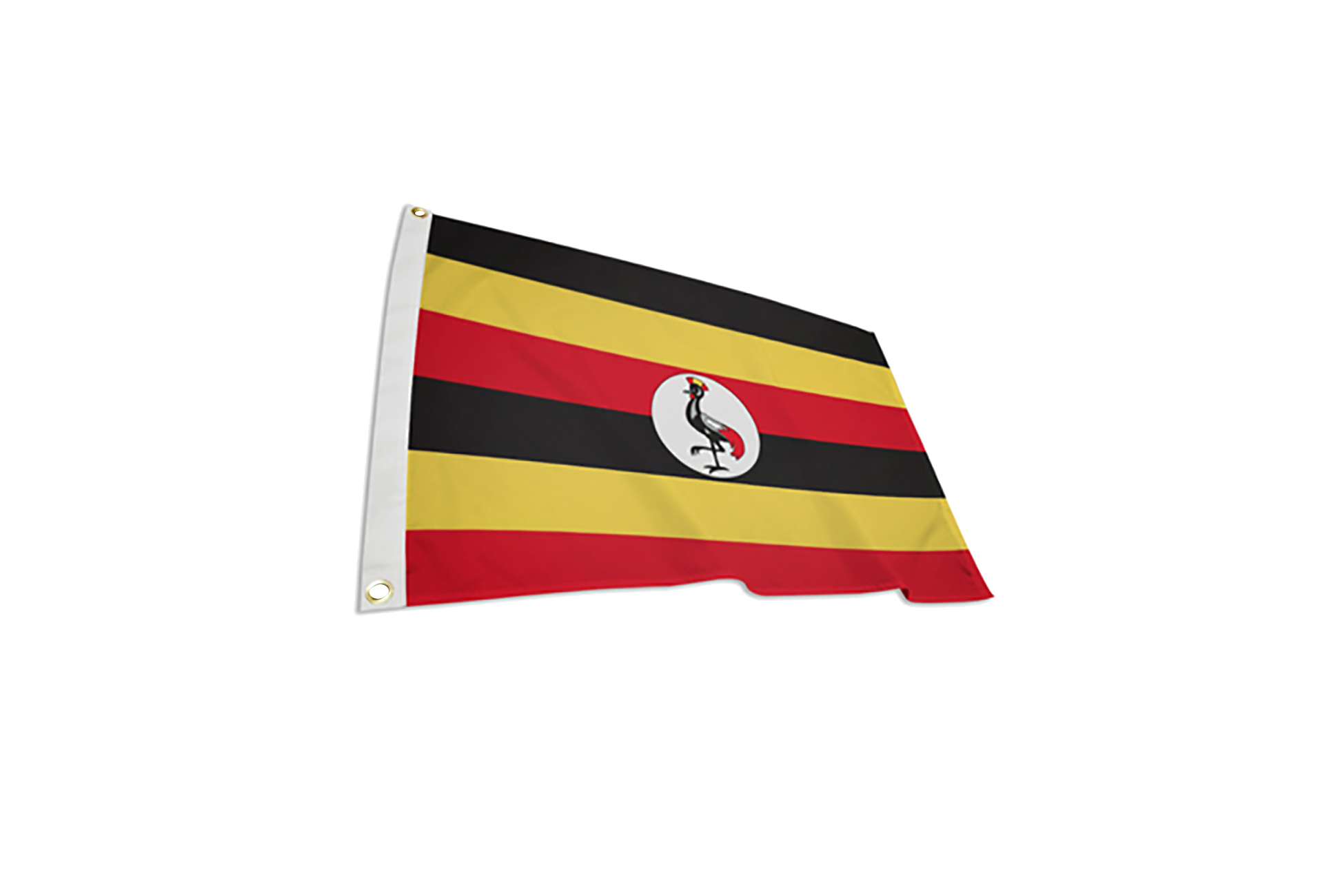 Uganda bayrağı sallayarak PNG yüksek kaliteli Görüntü
