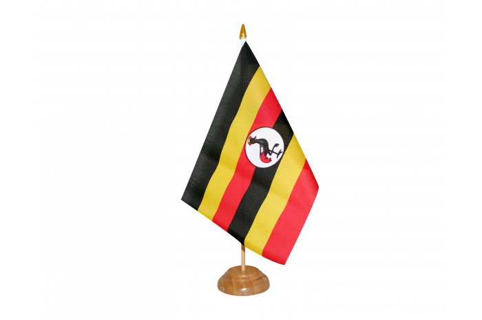 Uganda bayrağı sallayarak PNG Şeffaf Görüntü
