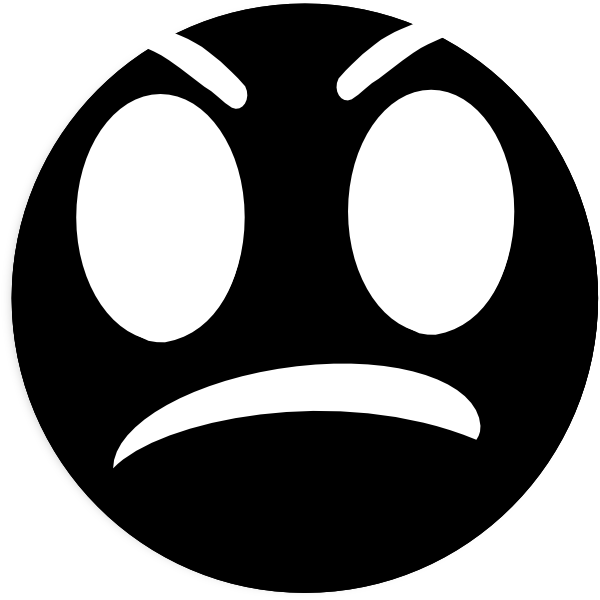 Angry Face PNG Transparent Image