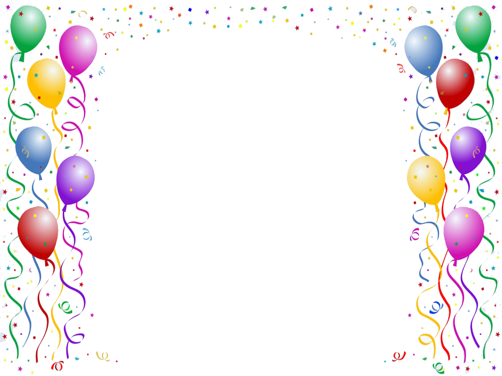 Ballons anniversaire cadre PNG télécharger gratuitement