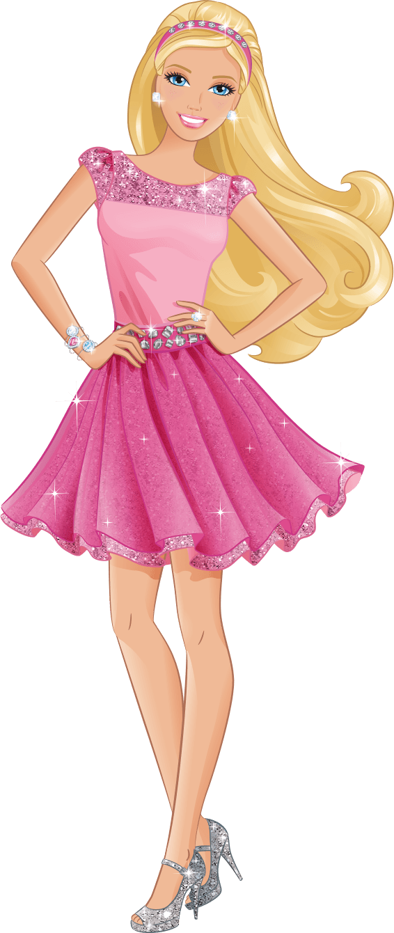 Barbie-Mädchen Transparentes Bild