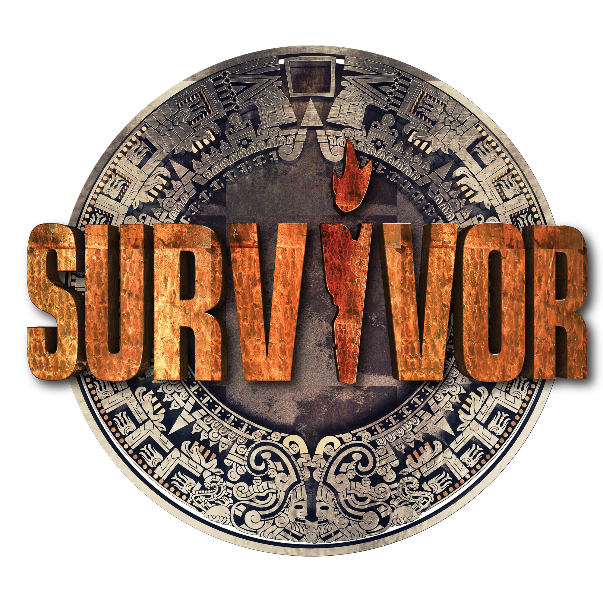 Logotipo de sobreviviente en blanco Imagen PNG gratis