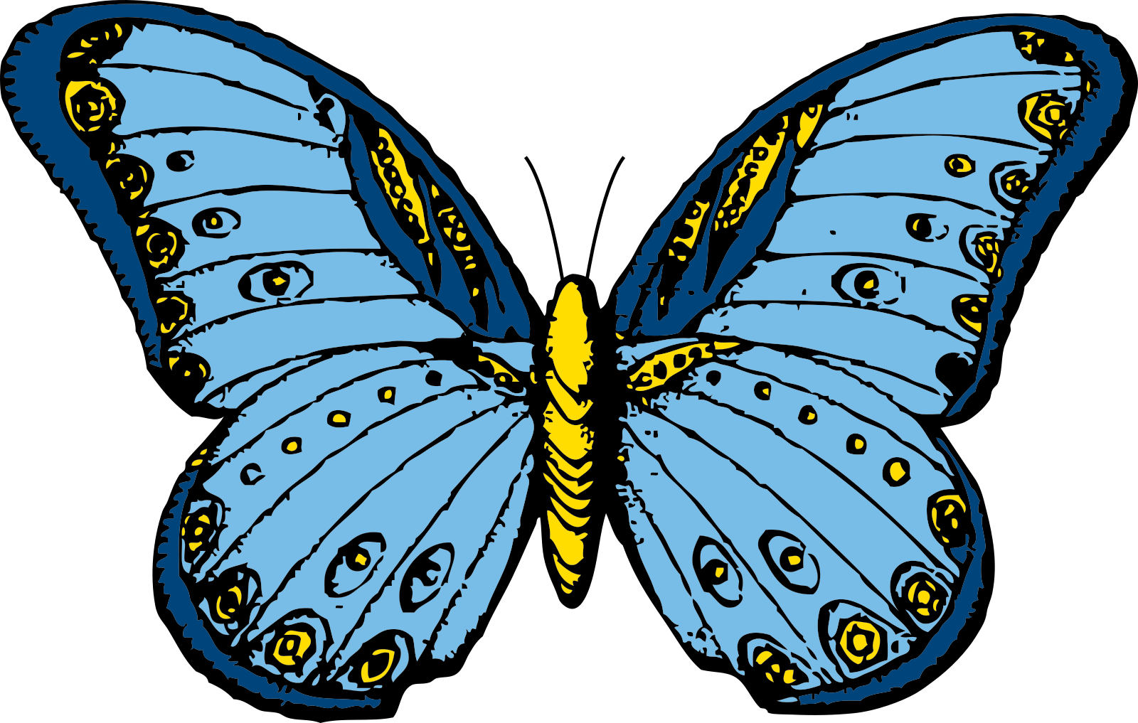 Blue Butterflies Transparent Image Png Arts