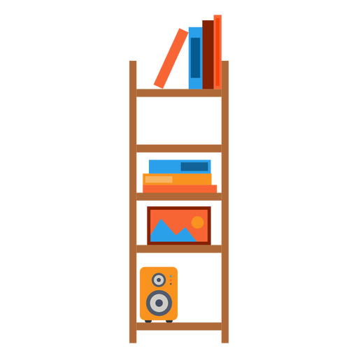 Bücherregal Rack Kostenloses PNG-Bild