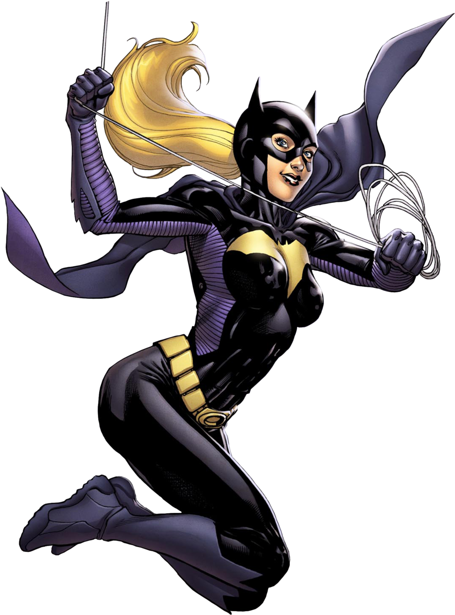 Cartoon Batgirl PNG High-Quality Image